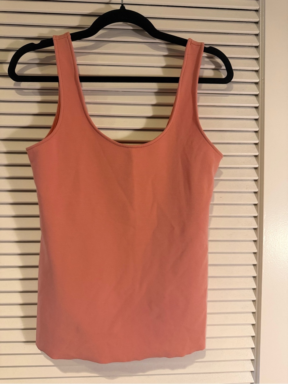 Zara Coral Tank Top in Warm Peach
